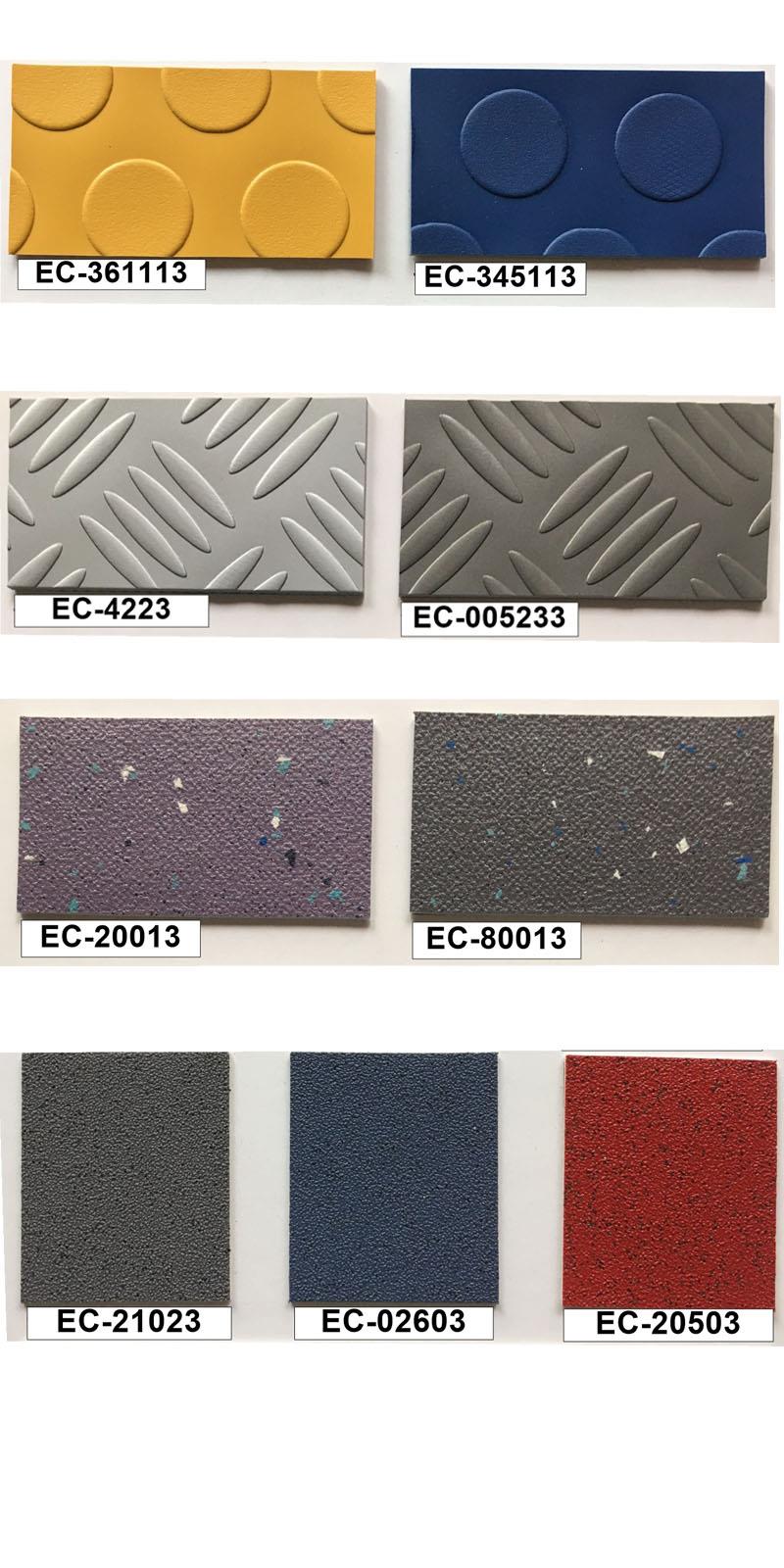 Passenger car pvc floor
